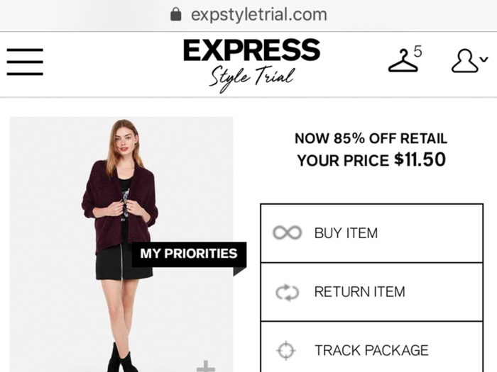 Still, despite being ultimately unimpressed with Express Style Trial, I did end up purchasing two of the items at a significant discount.