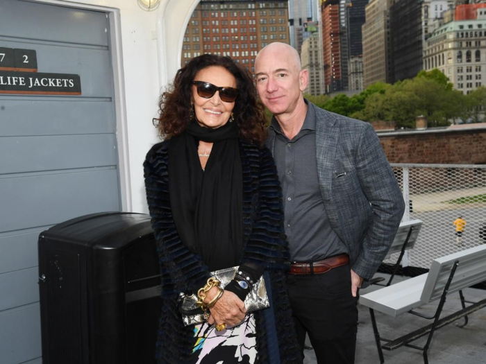 Bezos continued to spend plenty of time on yachts this summer. Shortly after cruising the Balearics with Geffen, he and Sanchez were also seen off the coast of Italy on Diane von Furstenberg