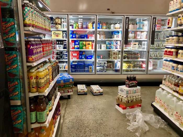 The grocery section was particularly appalling. Garbage appeared to be strewn across the floor.