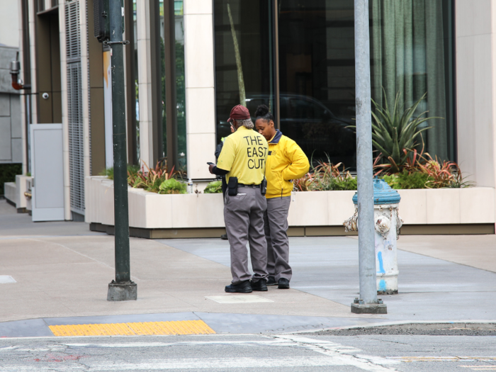 And members of the East Cut CBD also help patrol the streets. The East Cut website states that the organization has addressed 3,702 calls for homeless welfare checks and outreach assistance over the course of the first half of 2019.