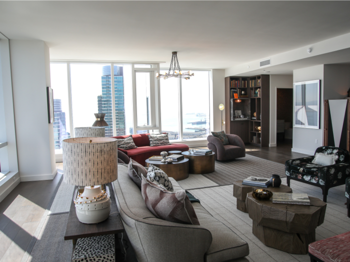 And the newly-opened Avery high-rise also offers multi-million-dollar condos, including a $16 million penthouse and a top-floor $41 million unit.