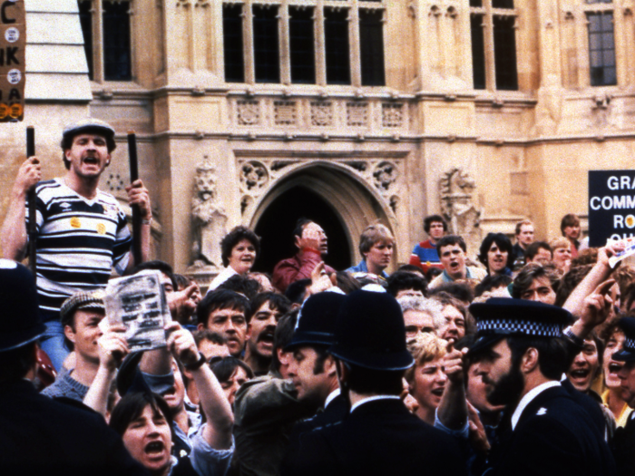 Over 100,000 miners in Britain went on a year-long strike in 1984 after the government, led by Margaret Thatcher, announced job cuts.