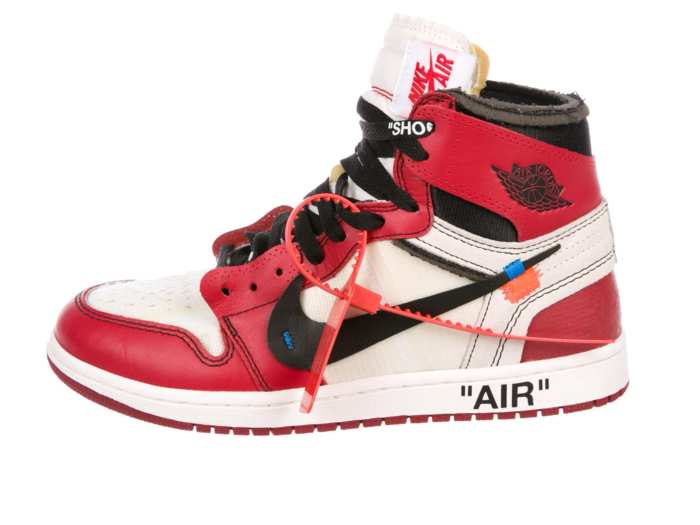 5. Off White X Nike The Ten Air Jordan 1 High Chicago