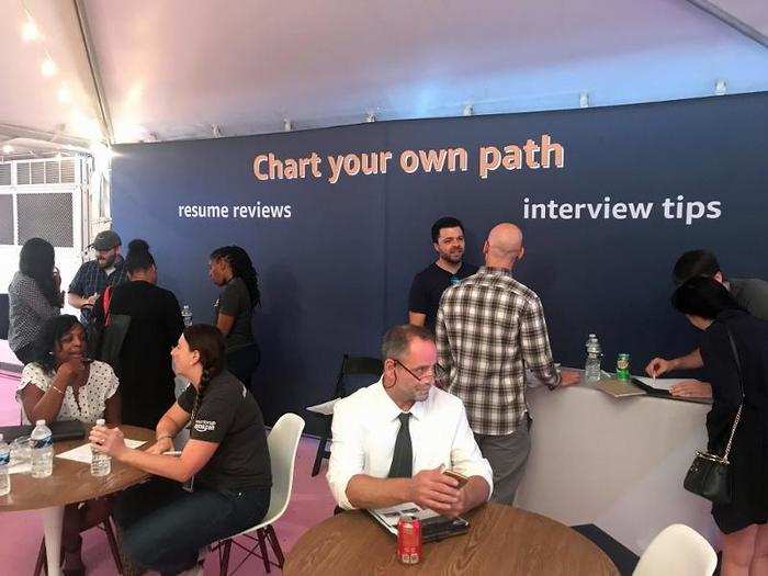 Here visitors could get specialized one-on-one advice from Amazon employees.