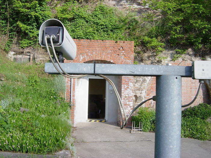 Some shelters have built-in security systems to scan for possible threats outside the facility.