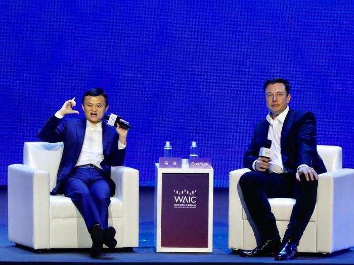 He debated Alibaba co-founder Jack Ma on artificial intelligence in Shanghai, China.