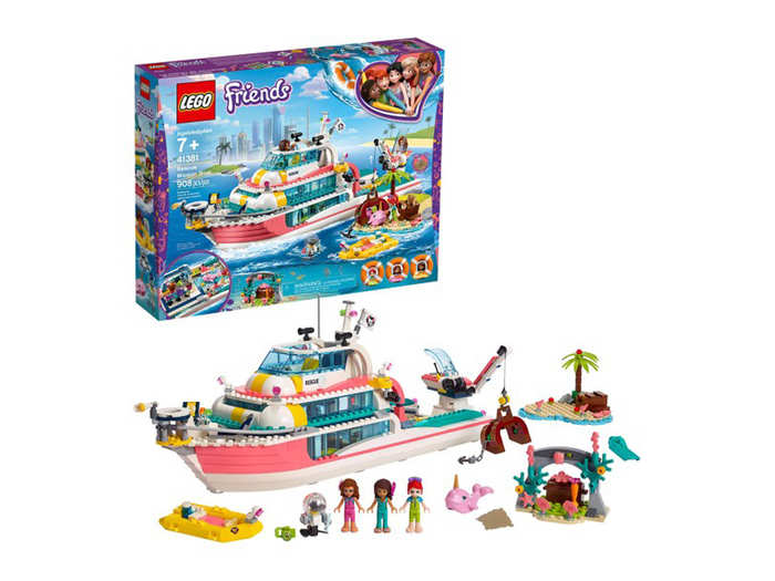 13. Lego Friends Rescue Mission Boat