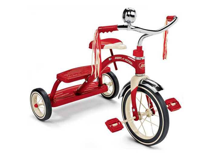 5. Radio Flyer Classic Red Dual Deck Tricycle