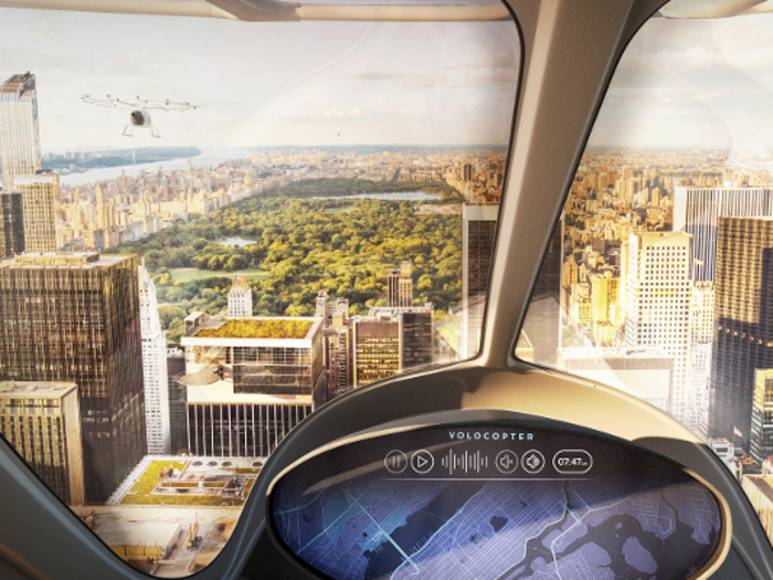 There is an assistance system and over 100 microprocessors that allows for stability and control. If the pilot lets go of the control stick, the Volocopter will still maintain its position.