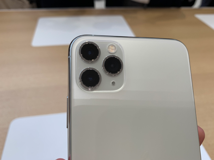 The iPhone 11 Pro has three rear cameras.