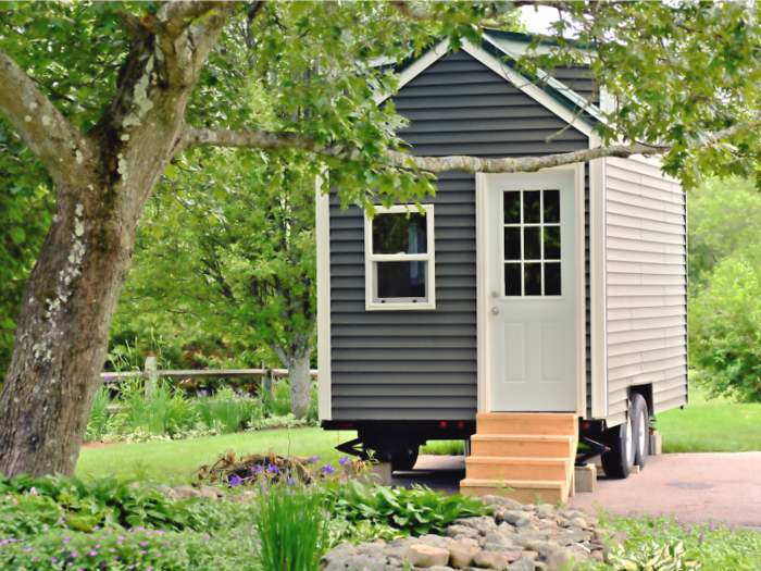 But you can also compromise, buying a tiny house shell — a finished exterior with an unfinished interior — and personalizing it yourself. A standard shell at Tiny Home Builders ranges from $17,000 for a 12-foot tiny house to $37,000 for a 28-foot tiny house.