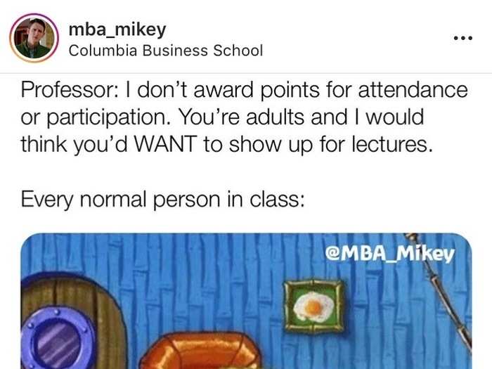 @mbamikey: MBA students have memes too