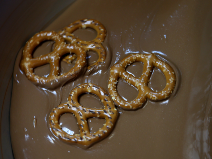 Buy: Chocolate-covered pretzels