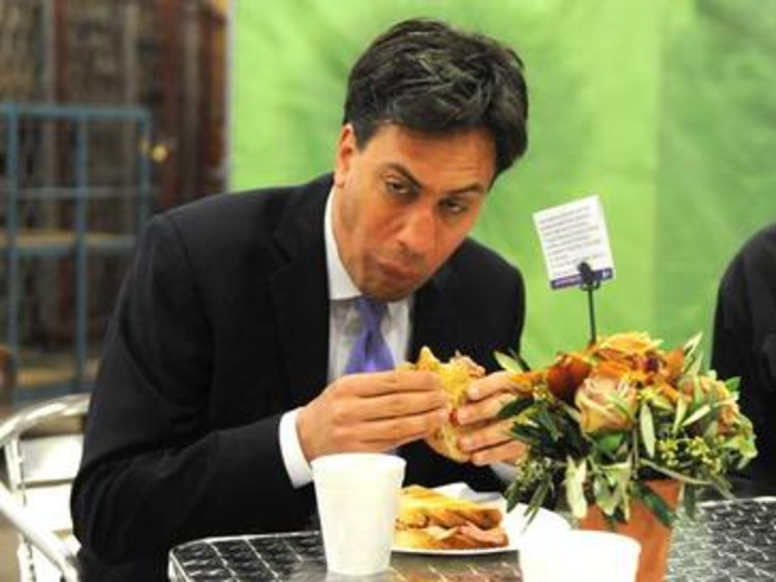 A photo of former Britain Labour Party leader Ed Miliband chewing a bacon sandwich in 2014 was the beginning of his political downfall.