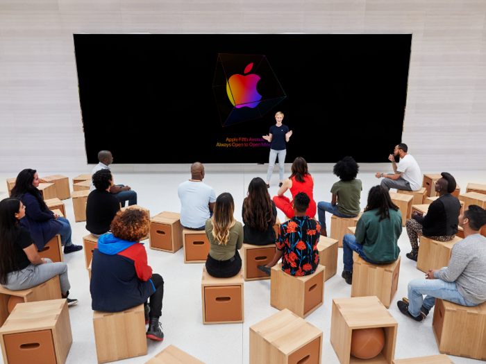 The forum will be home to "Today at Apple" sessions hosted by local artists.
