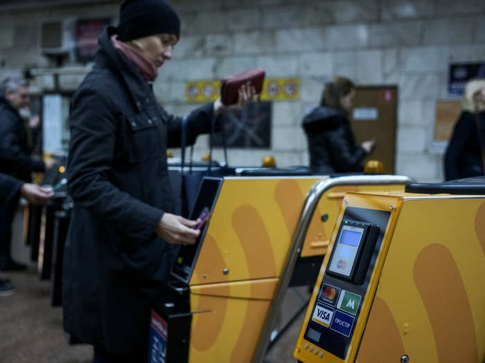 The subway may date back to the 1960s, but it takes modern payment methods.