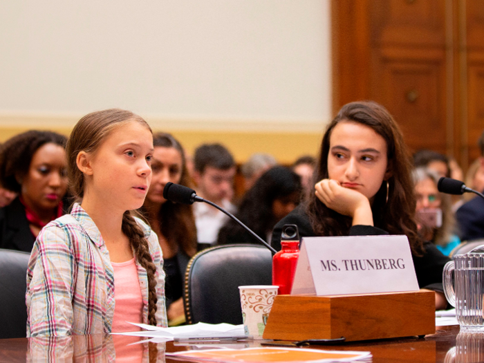 The same day, she attended a meeting with US lawmakers to discuss policies on climate change.