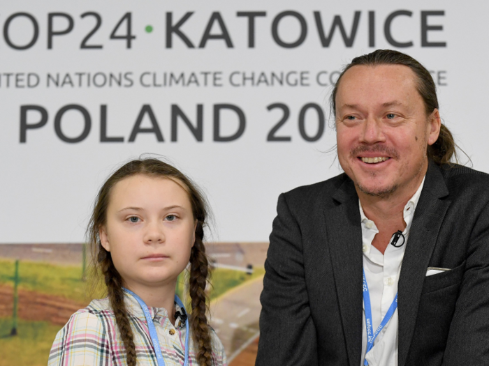 In December, Thunberg spoke at the 2018 United Nations climate change conference in Katowice, Poland.