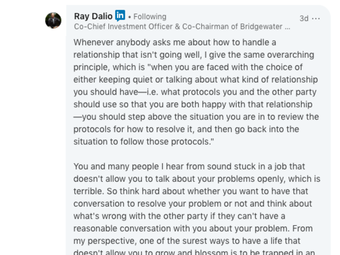 One user asked about implementing Dalio