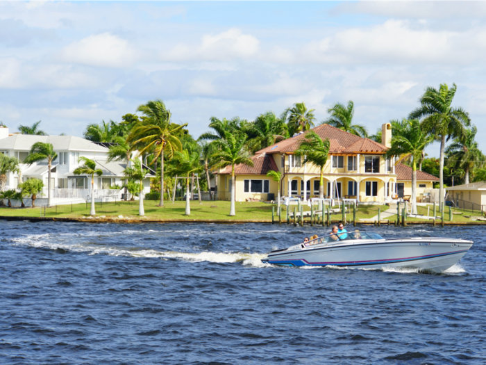 4. Cape Coral-Fort Myers, Florida, had net migration of 135,696 between 2010 and 2018 — 21.9% of the metro