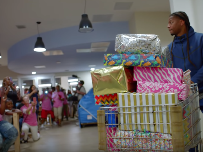 In 2018, he donated $50,000 to help pay for a new homeless shelter after visiting Miami’s Lotus House — the city’s only homeless shelter for women and children at the time. He also gave Target gift cards to mothers and toys to children.