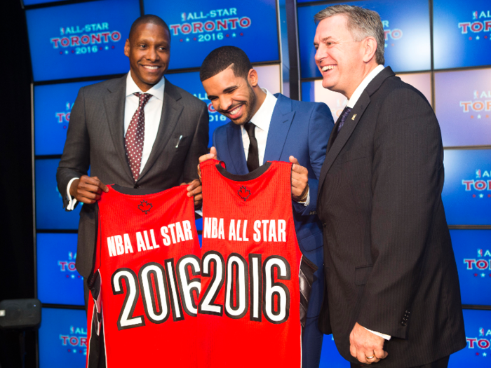 In 2013, the rapper who grew up a "die-hard fan" of the team was named Raptors