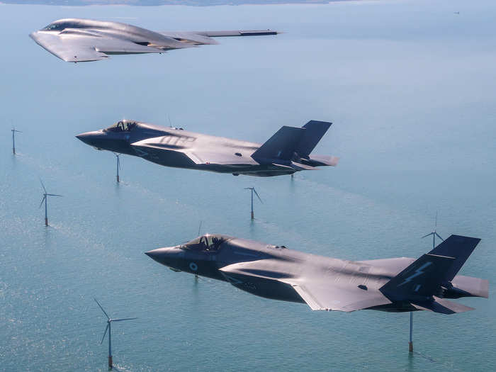 Like the B-2, the F-35 is a stealth aircraft, meant to evade air-defense systems like the ones stationed around Europe, particularly Russian systems across Eastern Europe.