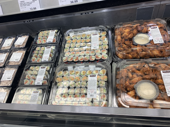 I saw plenty of finger-food platters for sale, leaving me assured I