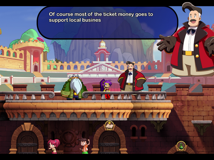 "Shantae and the Seven Sirens" is a side-scrolling adventure game like "Super Mario" or "Mega Man," but with more exploration and an involved story.