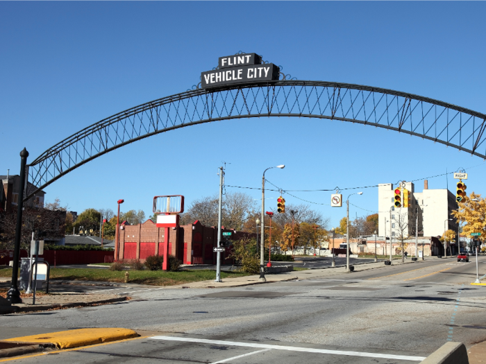 17. Flint, Michigan, had a net population loss from migration of 23,255 between 2010 and 2018 — 5.5% of the metro