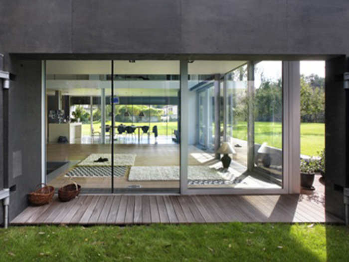 It may be made of concrete, but the interior is light and airy.