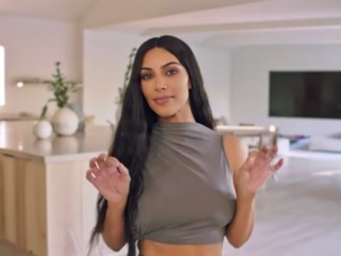 In the video, Kardashian West described their monochromatic, airy space as "a minimal monastery."