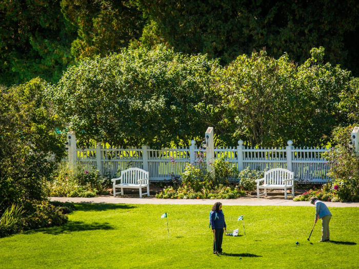 There is even croquet in the hotel