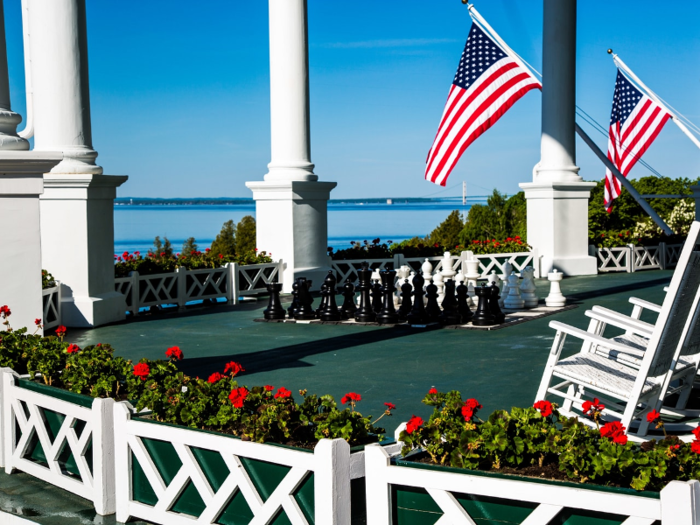 Along with its grand exterior, the nearly 200-year-old property is also home to the longest front porch in the world — which spans 660 square feet.