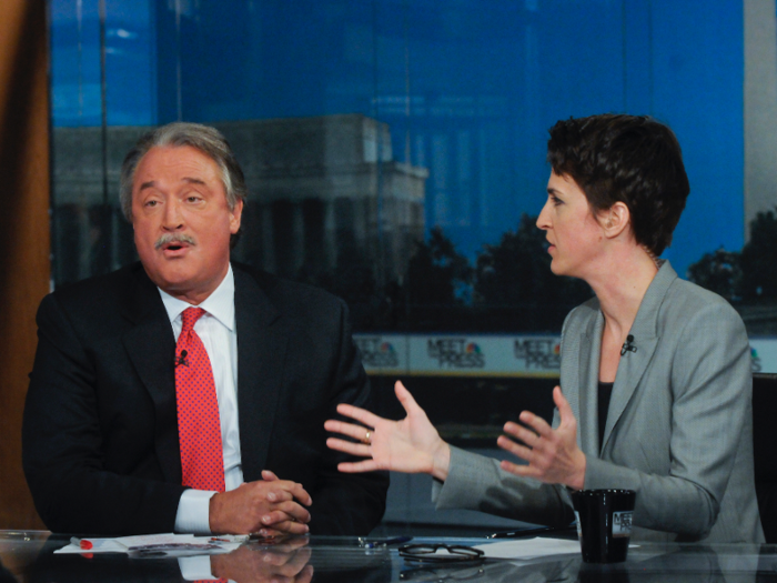 In 2012, Maddow had a "clash" with Republican strategist Alex Castellanos over whether women earn less than men.