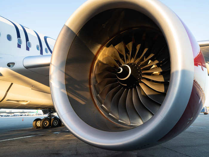 The jet is powered by two Rolls-Royce Trent XWB engines, which builds upon the Trent 1000 used on some Boeing 787 Dreamliners. They