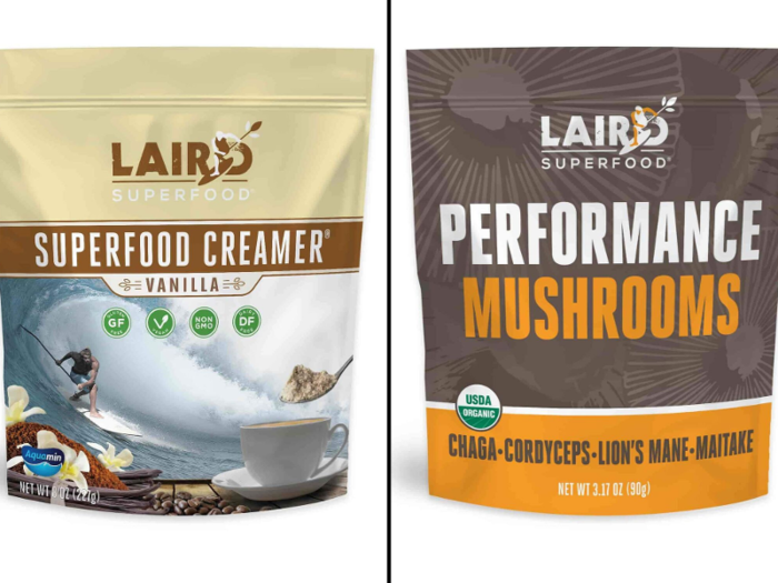 In early 2019, WeWork invested $32 million into a company called Laird Superfood. The natural food business sells products like turmeric coffee creamer, "performance mushrooms," and instant "functional latte" powder called Instafuel.