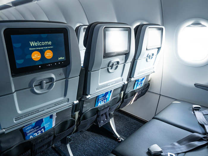 Every seat, regardless of legroom, has the same redesigned in-flight entertainment system, and it