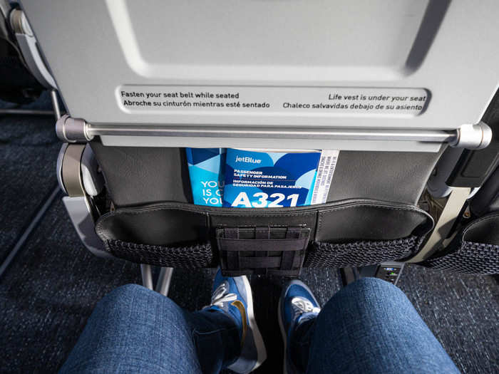 They definitely felt comfortable, and nicely padded, despite concerns that JetBlue might remove padding from new seats to allow for more legroom.