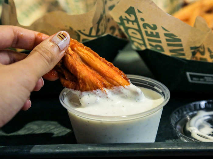 They paired especially well with ranch. And Wingstop