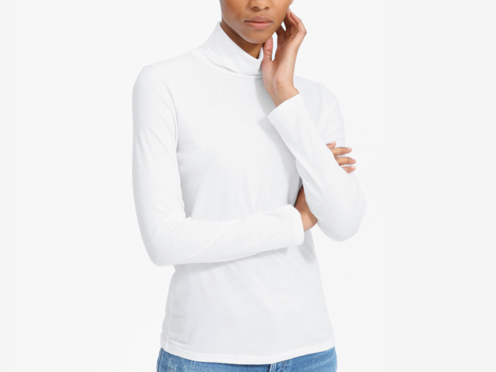 A thin turtleneck that makes a cozy base layer