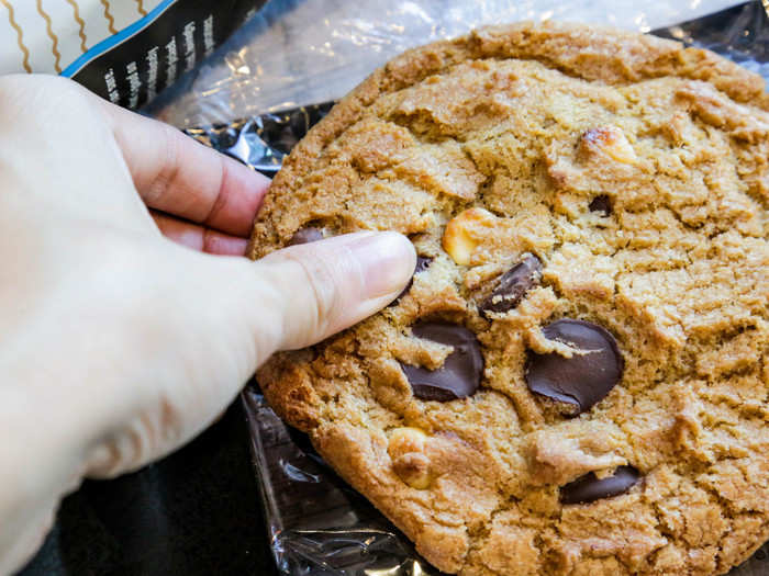 It was kind of tough — the cookies are prepackaged, after all. It didn