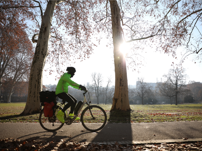 Riding a bike helped me start my day right.