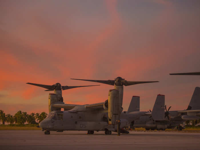 The MV-22 Osprey is a highly capable aircraft, combining the vertical capability of a helicopter with the speed and the range of a fixed-wing aircraft.