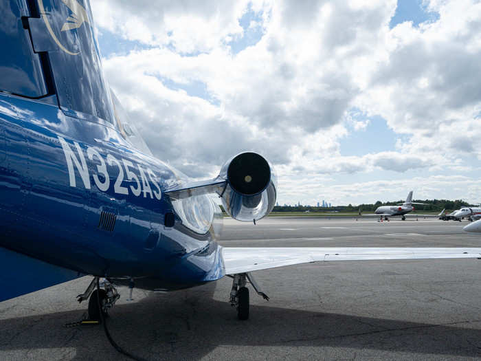 The plane is powered by two rear-mounted Pratt & Whitney PW535E engines.