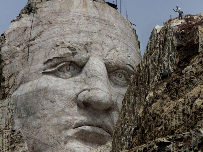 In 1998, 50 years after beginning work on the memorial, Crazy Horse