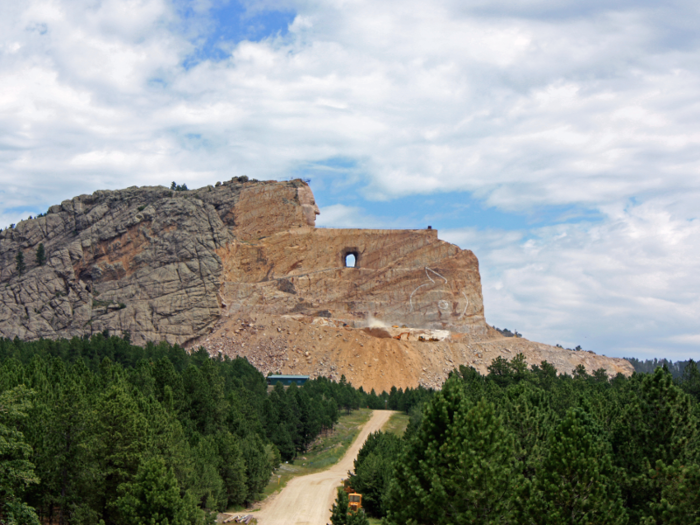 Over the last 70 years the granite mountain, once called Thunderhead Mountain, has been shaped by dynamite and bulldozers. It