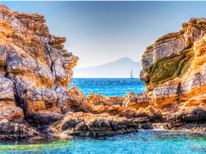 The Flying Fox was recently spotted in Datça, a popular port of call in Turkey.