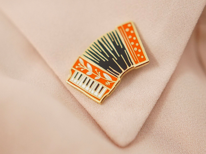 An adorable handmade pin