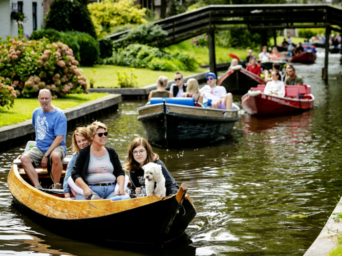 These tourists have been causing congestion in the waterways that locals need to use as a form of transportation.